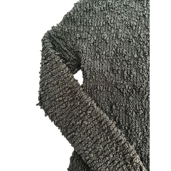 Free People Songbird Oversized Chunky Knit‎ V-Neck Sweater Brown Medium Weight - Picture 10 of 10